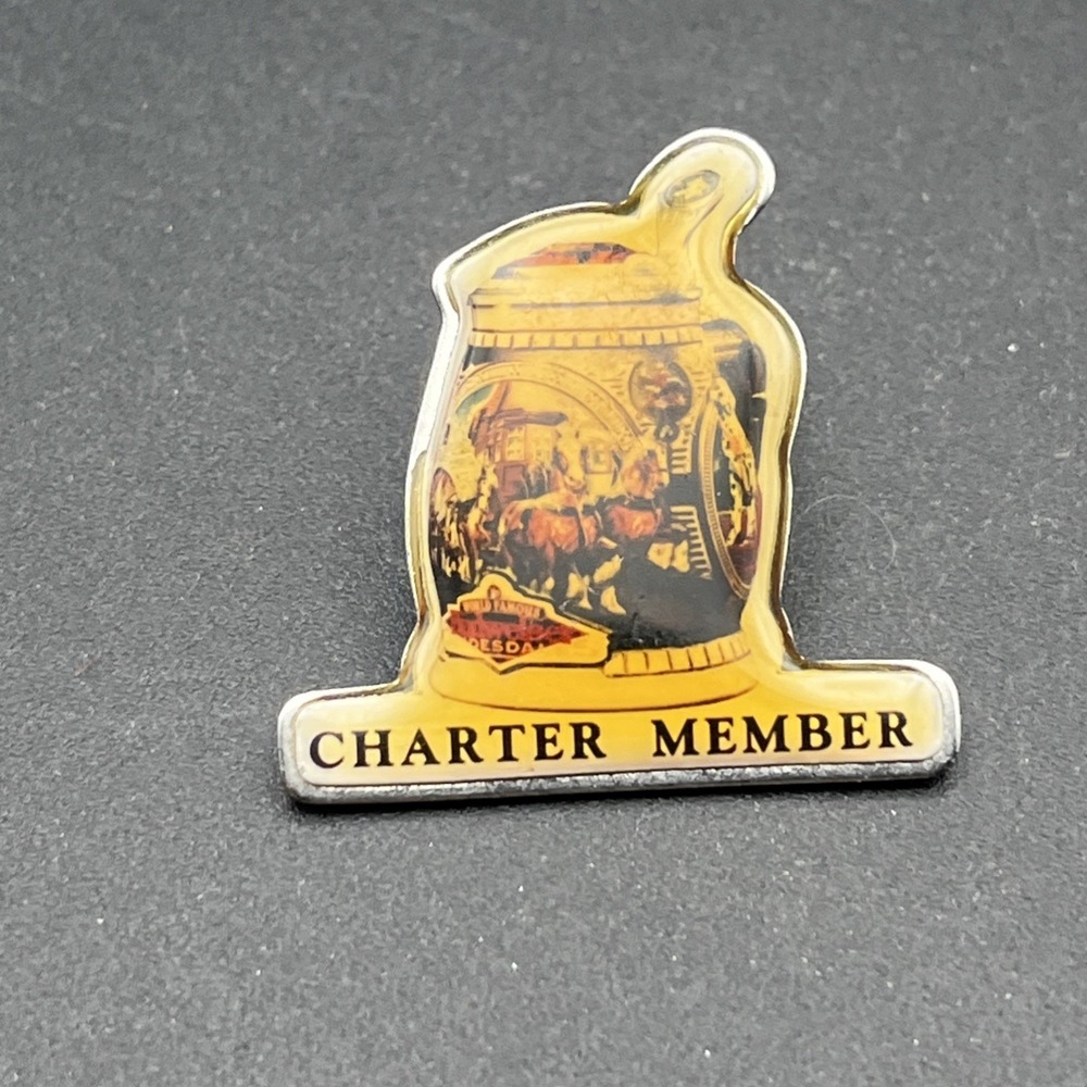 Anheuser Busch Charter Member Collector Beer Stein Lapel Hat Pin